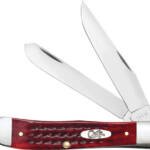 CASE KNIVES POCKET WORN OLD - RED BONE CORN COB JIG TRAPPER