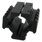 TACSTAR RAIL MOUNT FOR 12GA. - SHOTGUN TUBE 1.8" LONG BLACK