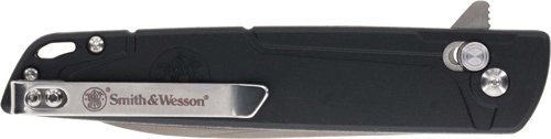 S&W KNIFE 24/7 CROSSBAR FOLDER - 3.25" SS/BLACK GENTLEMAN CARRY