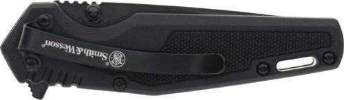 S&W KNIFE S.W.A.T SPRING ASST - 3" BLACK/BLACK LINER LOCK
