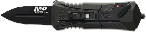 S&W KNIFE M&P OTF 1.9" AUS-8 - SPEAR POINT W/SAFETY BLACK