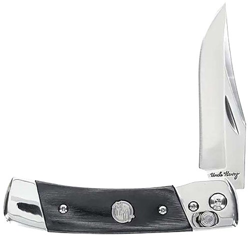 UNCLE HENRY KNIFE PLB5 2.9" - BLADE LMNT WOOD HANDLES PIVOT