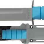 KA-BAR USSF SPACE-BAR KNIFE - 7" FINE EDGE W/SHEATH BLK/BLUE