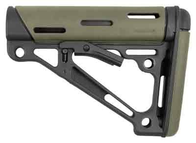HOGUE AR-15 COLLAPSIBLE STOCK - OD GREEN RUBBER MIL-SPEC