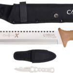 CAMILLUS CARNIVORE X MACHETE - 12" BLADE STAINLESS W/ KNIFE