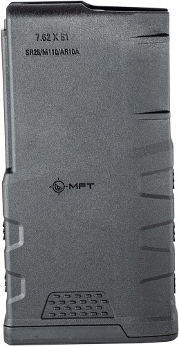 MFT MAGAZINE AR10/SR25 7.62X51 - 308 WIN 20RD BLACK POLYMER