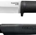 COLD STEEL TANTO LITE 6" TANTO - BLADE PLAIN EDGE W/SHEATH