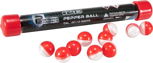 UMAREX T4E P2P 50 CAL PEPPER - BALL RED/WHITE 10-PACK
