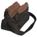 TOC FATBAG BENCH BAG FILLED - BLACK FABRIC/LEATHER W/STRAP