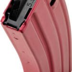 CPD MAGAZINE AR15 5.56X45 30RD - RED FINISH ALUMINUM