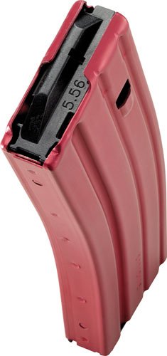 CPD MAGAZINE AR15 5.56X45 30RD - RED FINISH ALUMINUM