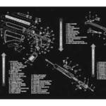 TEKMAT ARMORERS BENCH MAT - 12"X36" AR-15 BLACK