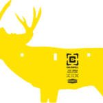 CALDWELL AR500 DEER TARGET - 3/8"  AR500 STEEL YELLOW