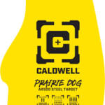 CALDWELL AR500 PRARIE DOG TRGT - 3/8"  AR500 STEEL YELLOW