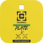 CALDWELL AR500 5" GONG TARGET - 1/4" RIMFIRE/HANDGUN STEEL YLW