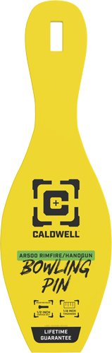 CALDWELL AR500 RIMFIRE BOWLING - PIN TARGET 1/4" YELLOW