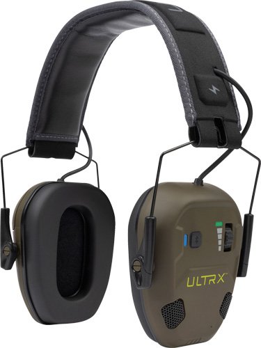 ULTRX BIONIC FUSE ION E-MUFF - BLUETOOTH EARMUFF 22db OLIVE