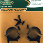 WEAVER RINGS DETACHABLE TOP - MOUNT SURE-GRIP 1" MED MATTE