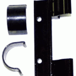 WEAVER DETACHABLE SIDE MOUNT - BRACKET W/1" HIGH RINGS BLACK