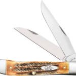 CASE KNIVES 6.5 BONE STAG - TRAPPER