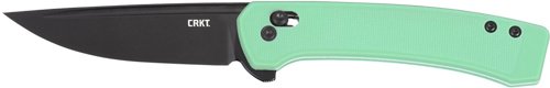 CRKT Q COMPACT 3.05" PLAIN - EDGE AQUA CROSSBAR LOCK
