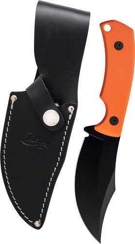 CASE KNIVES HUNTER CT3 ORANGE - TEXTURED G10 & LEATHER SHEATH