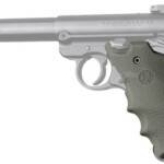 HOGUE GRIPS RUGER MKIV RUBBER - GRIP W/ FINGER GROOVES OD GRN