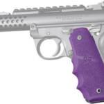 HOGUE GRIPS RUGER 22/45 MKIV - RUBBER GRIPS/FINGER GROOVE PUR