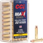 CCI MAXI-MAG 22WMR 40GR JHP - 1875FPS 50RD 40BX/CS