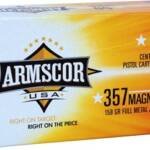 ARMSCOR 357 MAG 158GR FMJ - 50RD 20BX/CS