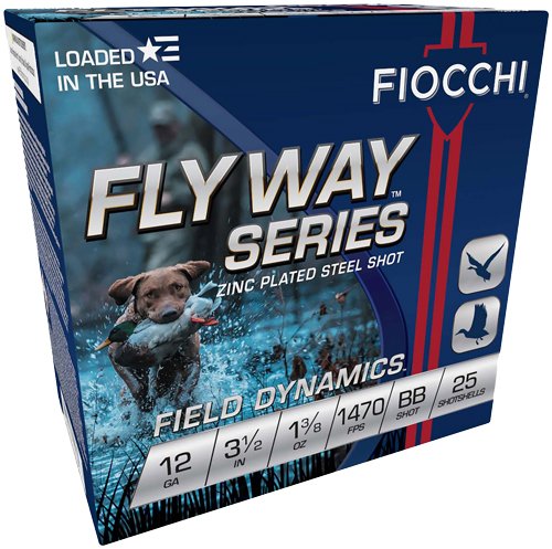 FIOCCHI FLYWAY 12GA 3.5" - 1-3/8OZ #BB 1470FPS 25RD 10B/C