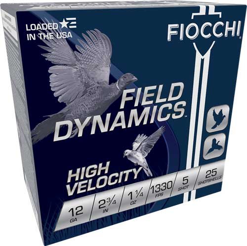 FIOCCHI 12GA 2.75" 1-1/4OZ - #5 1330FPS 25RD 10BX/CS