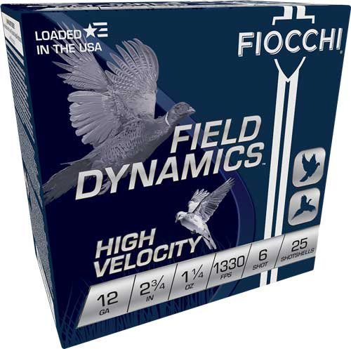 FIOCCHI 12GA 2.75" 1-1/4OZ - #6 1330FPS 25RD 10BX/CS