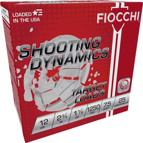 FIOCCHI 12GA 2.75" 1-1/8OZ - #7.5 1250FPS 250RD CASE LOT