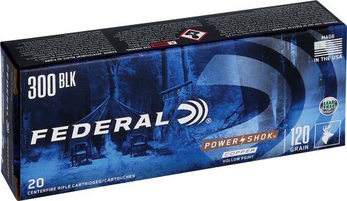 FEDERAL POWER-SHOK 300 AAC - 120GR COPPER HP 20RD 10BX/CS