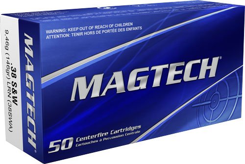 MAGTECH 38 S&W SHORT 146GR - LEAD-RN 50RD 20BX/CS