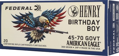 FEDERAL HENRY BIRTHDAY BOY - 45-70 300GR JHP 20RD 10BX/CS