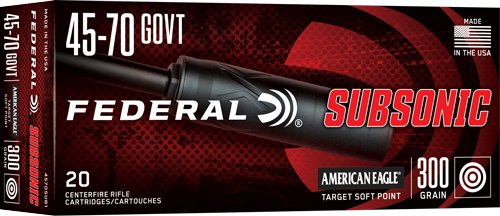FEDERAL 45-70 GOV 300GR SP - SUBSONIC 20RD 10BX/CS