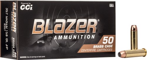 CCI BLAZER BRASS 357 MAG - 158GR JHP 50RD 20BX/CS