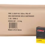 PMC 5.56X 55GR FMJ-BT 200RD - BATTLE PACK 5BP/CA