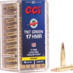 CCI GREEN LEAD FREE 17HMR 16GR - TNT-HP 2500FPS 50RD 40BX/CS
