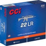 CCI TACTICAL 22LR 40GR PLATED - RN 1200FPS 300RD 10BX/CS