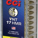 CCI VNT 17HMR 17GR VARMINT - TIPPED 2650FPS  50RD 40BX/CS