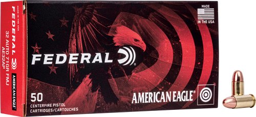 FEDERAL AE 25ACP 50GR FMJ - 50RD 20BX/CS