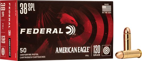 FEDERAL AE 38 SPECIAL 130GR - FMJ 50RD 20BX/CS