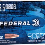 FEDERAL AE 6.5 GRENDEL 90GR - JHP 50RD 10BX/CS