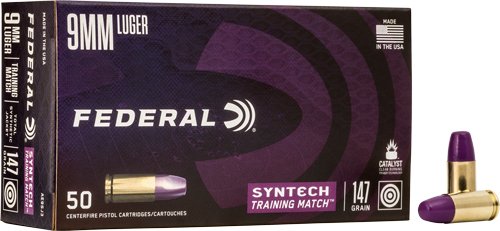 FEDERAL AE 9MM LUGER 147GR TSJ - TRAINING MATCH 50RD 10BX/CS