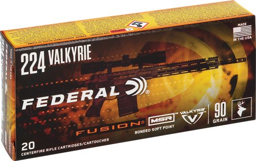 FEDERAL FUSION 224 VALKYRIE - 90GR FUSION 20RD 10BX/CS
