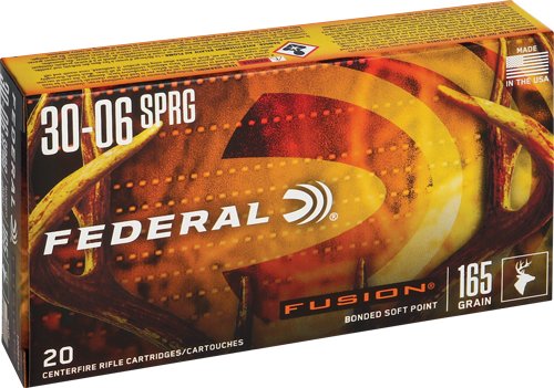 FEDERAL FUSION 30-06 165GR - FUSION 20RD 10BX/CS