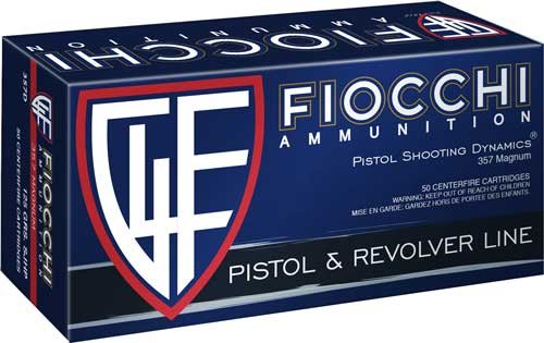 FIOCCHI 357 MAG 148GR JHP - 50RD 20BX/CS